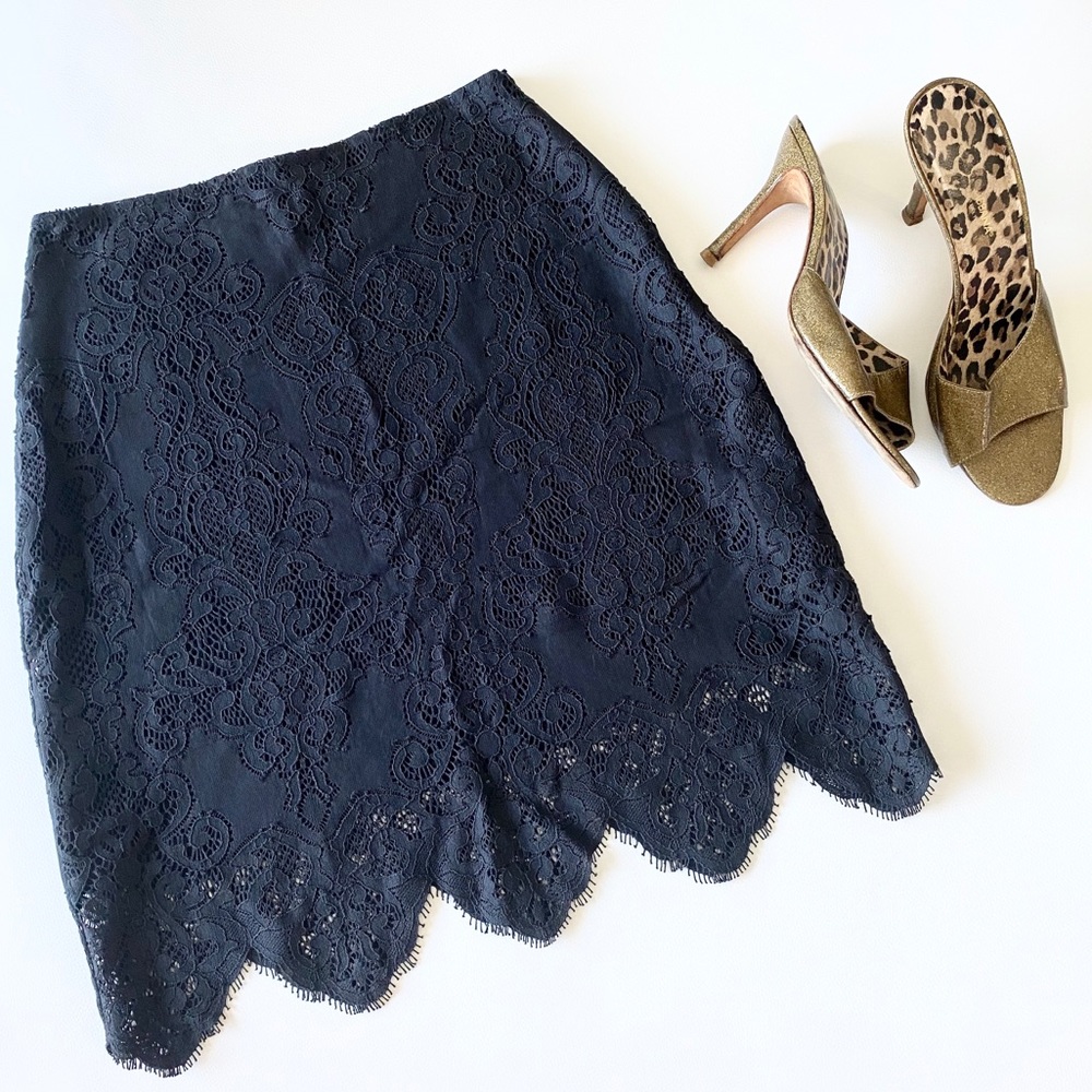 new For Love and Lemons ❦ Midnight Lace Skirt ❦ - Picture 13 of 15